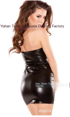 Women's Patent Leather Tube Dress