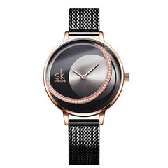 Rhinestone Women's Sunburst Watch