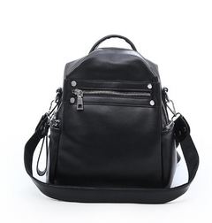 Women's Casual Soft Leather Backpack