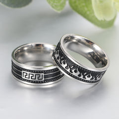 Men's Titanium Steel Grease Ring