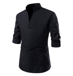 Men's Slim Fit Long Sleeve Dress Shirt