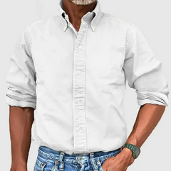 Long Sleeve Lapel Men's Shirt