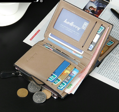 Men's Leather Tri-Fold Wallet
