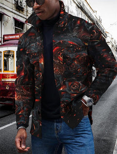 3D Printed Men's Lapel Fashion Jacket