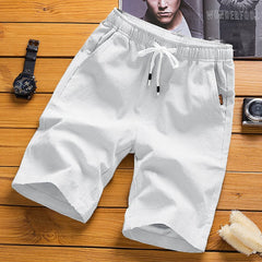 Men's Casual Cotton and Linen Shorts