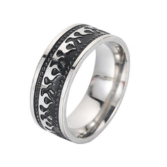 Men's Titanium Steel Grease Ring