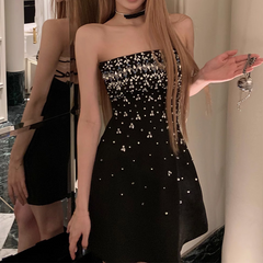 Women's Rhinestone Beaded Dress