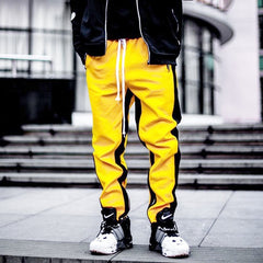 Men's Trendy Fitness Trousers with Zipper Pockets