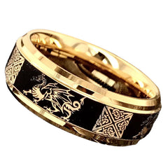 Bicolor Men's Fashion Business Ring