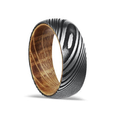 Men's Grey Ceramic Deer Antler Ring