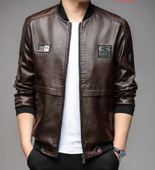 Men's Genuine Leather Jacket - Sebastian Ferraz