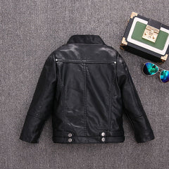 Pilot Leather Jacket for Children's Clothing