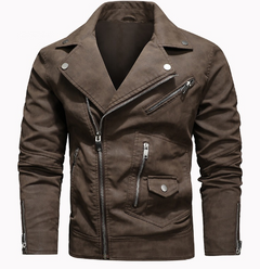 Men's Winter Leather Biker Jacket 2022