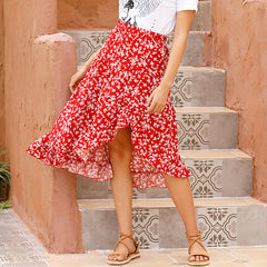 Women's Chiffon Floral Skirt
