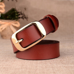 Genuine Leather Decorative Women's Belt