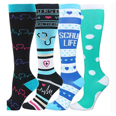 Long Tube Sports Compression Elastic Stockings