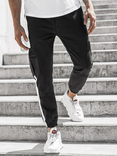 Men's Casual Leather Bound Pants