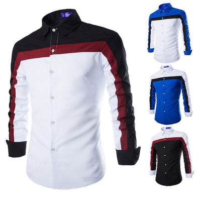 2019 Men's Fashion Casual Long Sleeve Shirt