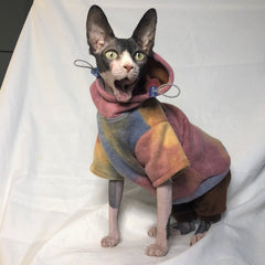 Hooded Tie-Dye Sweater for Pets in Autumn/Winter