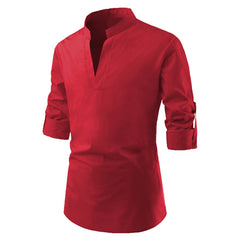 Men's Slim Fit Long Sleeve Dress Shirt