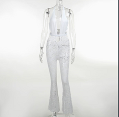 V-Neck Jumpsuit