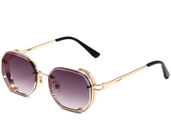 Men's Fashion Square Metal Sunglasses