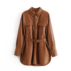 Versatile Women's Leather Clothing Collection