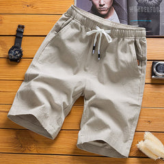 Men's Casual Cotton and Linen Shorts