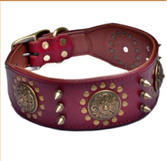 Retro Neck Sleeve for Pets with Alloy Rivets