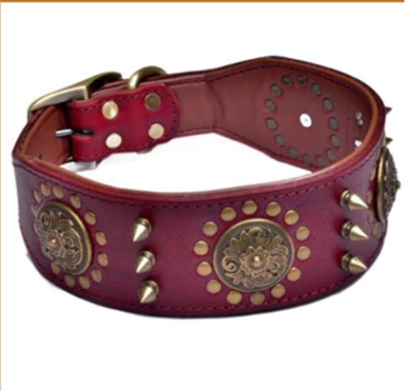 Retro Neck Sleeve for Pets with Alloy Rivets