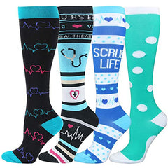 Long Tube Sports Compression Elastic Stockings