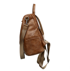 Fashionable Women's Textured Leather Backpack