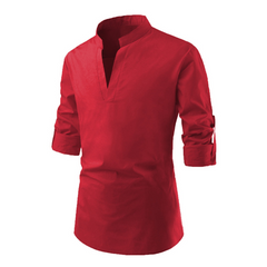 Men's Slim Fit Long Sleeve Dress Shirt