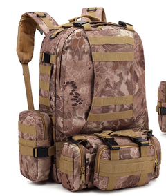 Men's Army Camouflage Travel Backpack for Outdoors