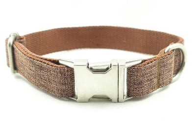 Brown Plaid Dog Ring Accessory for Pets