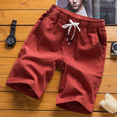 Men's Casual Cotton and Linen Shorts