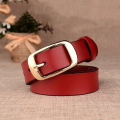 Genuine Leather Decorative Women's Belt