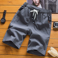 Men's Casual Cotton and Linen Shorts