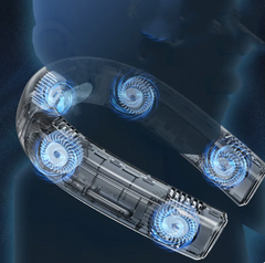 Wearable Semiconductor Cooling Neck Fan with 5 Fans