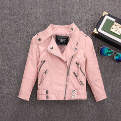 Pilot Leather Jacket for Children's Clothing