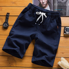 Men's Casual Cotton and Linen Shorts