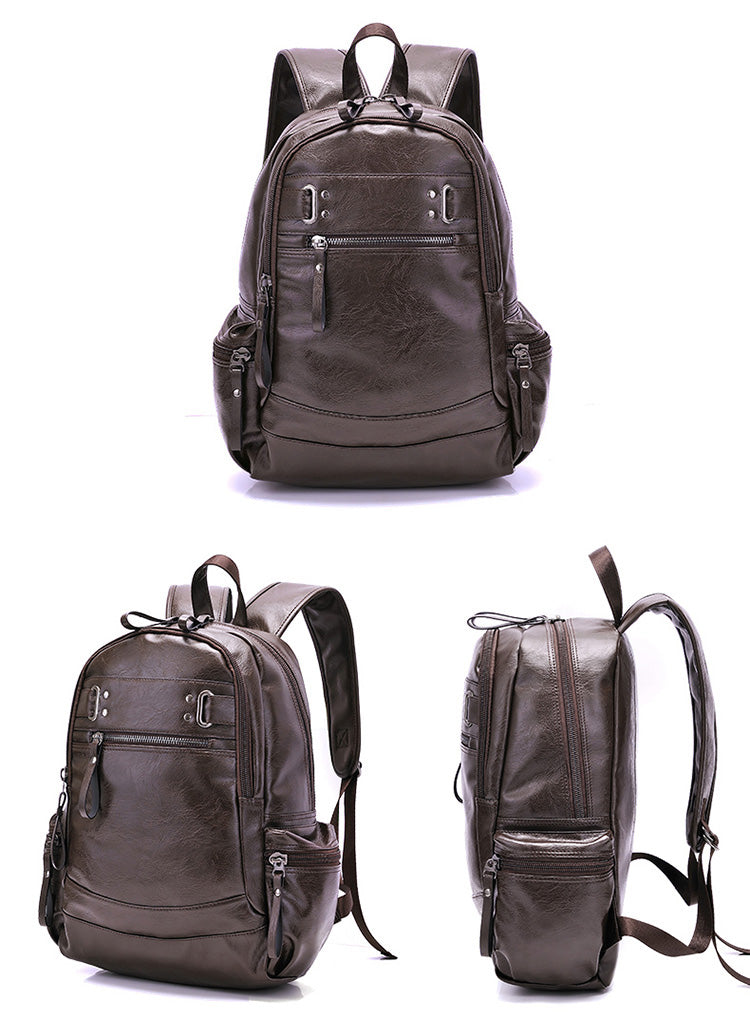 Men's Leather Backpack