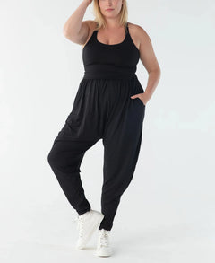 U-Neck Loose Jumpsuit