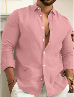 Men's Casual Cotton Linen Shirt