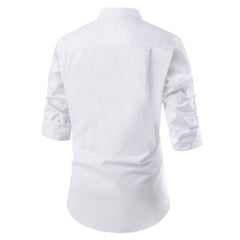 Men's Slim Fit Long Sleeve Dress Shirt