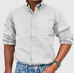 Long Sleeve Lapel Men's Shirt
