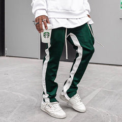 Men's Trendy Fitness Trousers with Zipper Pockets