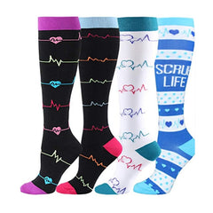 Long Tube Sports Compression Elastic Stockings