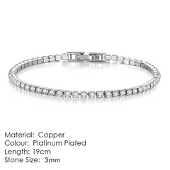 Women's Zircon Tennis Bracelet