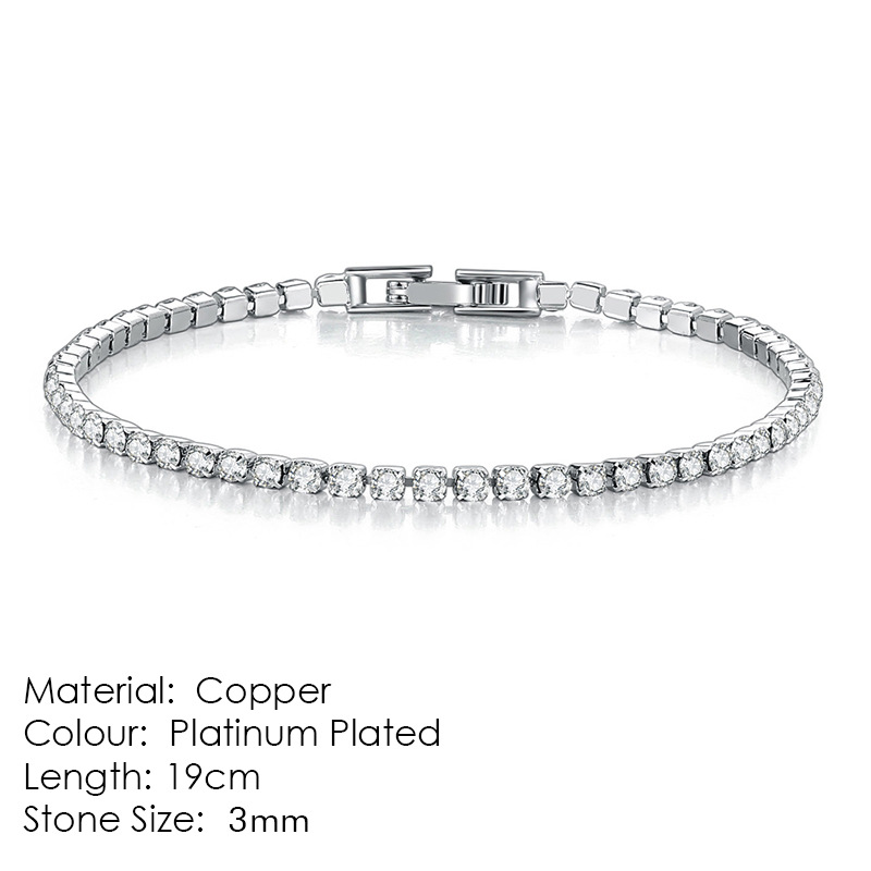 Women's Zircon Tennis Bracelet
